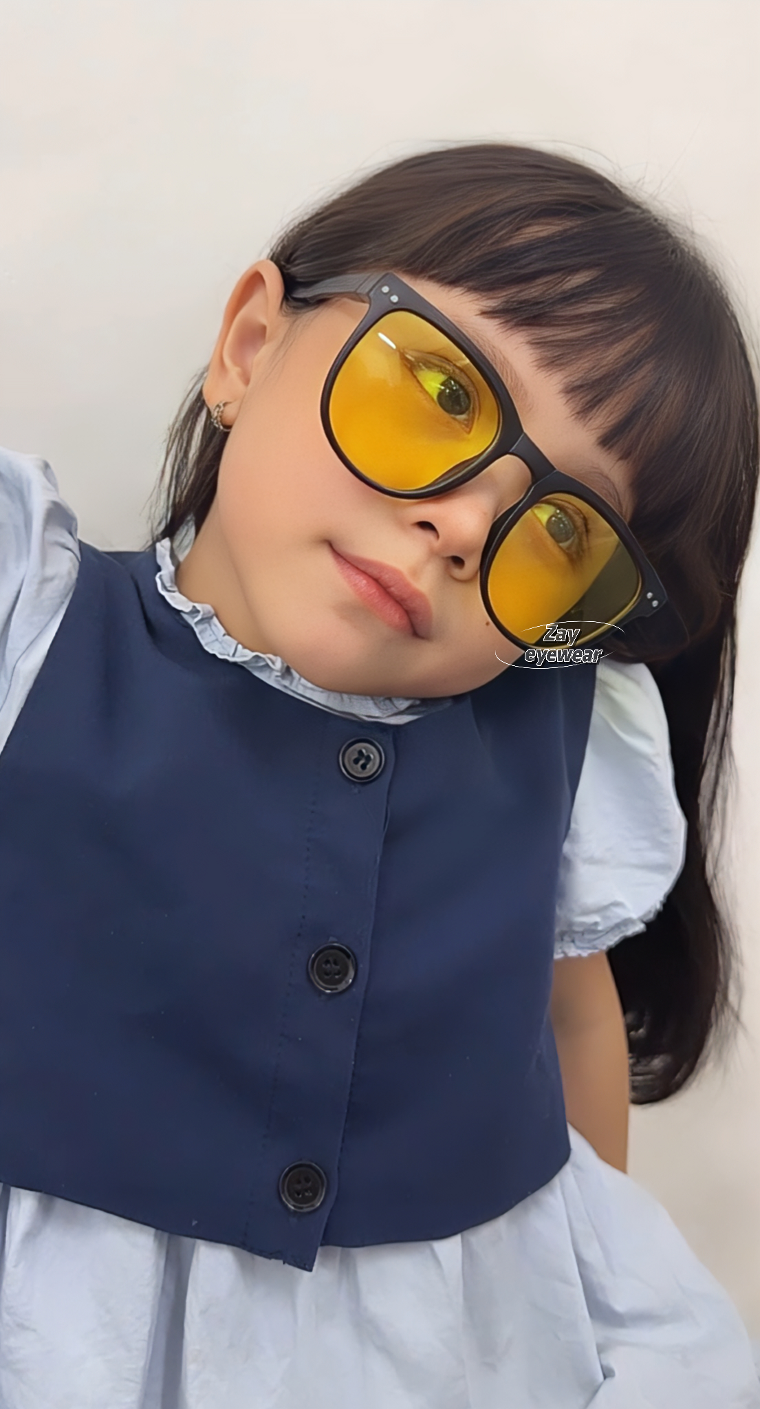  Kính mát trẻ em Zay eyewear SS3 dáng vuông phong cách thời trang 