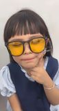 Kính mát trẻ em Zay eyewear SS3 dáng vuông phong cách thời trang