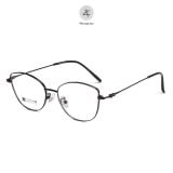 Gọng kính P90285 dáng mắt mèo titanium cao cấp
