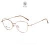 Gọng kính P90285 dáng mắt mèo titanium cao cấp