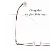 Gọng kính P90285 dáng mắt mèo titanium cao cấp