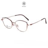 Gọng kính P90285 dáng mắt mèo titanium cao cấp