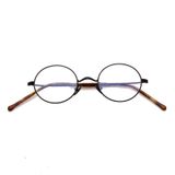 Gọng kính Vo11 handmade dáng tròn Chất liệu kim loại thép không rỉ phong cách Retro cao cấp fullbox