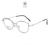 Gọng kính P90285 dáng mắt mèo titanium cao cấp