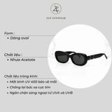  Kính mát nam nữ thời trang Zay eyewear MM004 dáng oval chống tia uv thời trang hàng quốc 