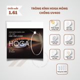 Tròng kính Chống tia UV Mỏng Hoga Hàn Quốc 1.61 HMC chính hãng 