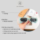  Gọng kính mát cận loạn nam nữ Zay eyewear Jacques JM dáng chữ nhật phong cách thời trang cao cấp 