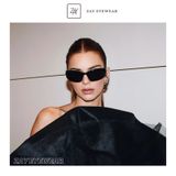  Kính mát Balenciaga BB0157S dáng mắt mèo nhựa acetate cao cấp fullbox 
