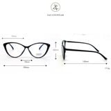  Gọng kính Zay Eyewear 22029 dáng mắt mèo chất TR90 phong cách hàn quốc 