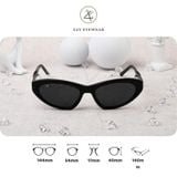  Kính mát Balenciaga Twist BB0207S dáng mắt mèo nhựa acetate cao cấp fullbox 