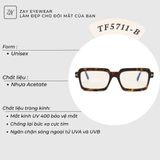  Gọng kính Tom Ford TF5711-B dáng hình chữ nhật nhựa acetate cao cấp fullbox 
