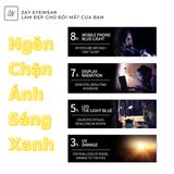  Kính râm cận thời trang clip on chống tia UV ngăn ánh sáng xanh trong 1 Bộ 2 Kẹp Cao Cấp 51220209 