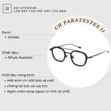  Gọng kính CH PARATESTES II dáng phi công titanium cao cấp full box 