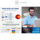  Tròng kính Đổi màu Khói / Xanh Sapphire Lọc ánh sáng xanh Hoga Hàn Quốc 1.56 1.61 chính hãng 