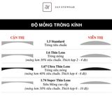  Tròng kính Siêu mỏng Chống tia UV Chemi Crystal U2 Coated Hàn Quốc chính hãng 