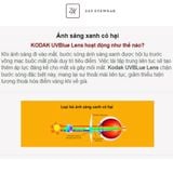  Tròng kính Chống ánh sáng xanh, tia UV Siêu mỏng 1.56 1.60 1.67 1.74 Kodak UVBlue Lens chính hãng 