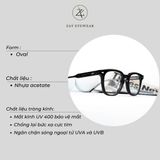  Gọng kính Gen Kubo dáng vuông nhựa acetate cao cấp fullbox 