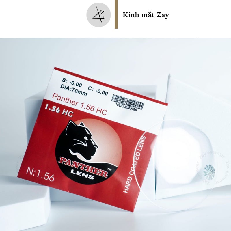  Tròng kính hạn chế trầy Hoga Panther 1.56 Hàn Quốc chính hãng 