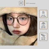  Kính mắt gọng tròn Zay Eyewear ZY9531 bền dẻo chống UV phong cách thời trang xứ Trung 