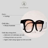  Gọng kính mát nam nữ Zay eyewear Una.c N dáng vuông phong cách thời trang cao cấp 