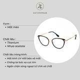  Gọng kính Zay Eyewear S11916 dáng mắt mèo phong cách hàn quốc 