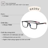  Gọng thể thao G6205 dáng vuông nhựa TR90 dẻo hàn quốc 