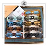  Gọng kính mát cận loạn nam nữ Zay eyewear Jacques JM dáng chữ nhật phong cách thời trang cao cấp 