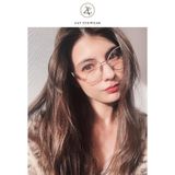  Gọng kính SPR 52ZV dáng mắt mèo kim loại cao cấp fullbox 