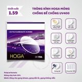  Tròng kính Chống bể cao thích hợp làm gọng khoan 1.59 chống UV400 Hoga Hàn Quốc chính hãng 