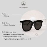  Gọng kính mát nam nữ Zay eyewear Locell dáng vuông phong cách thời trang cao cấp 
