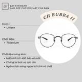  Gọng kính CH Bubba II dáng tròn titanium 