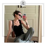  Kính mát nam nữ thời trang Zay eyewear MM004 dáng oval chống tia uv thời trang hàng quốc 