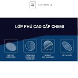  Tròng kính Chống tia UV Chemi 1.56 Crystal U2 Coated Hàn Quốc chính hãng 