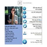  Tròng kính Zinmy Đổi màu Khói Lọc ánh sáng xanh 1.67 AS UV400 Blue Control chính hãng 