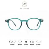  Gọng kính cận loạn nam nữ Zay eyewear A2236 dáng tròn phong cách thời trang 