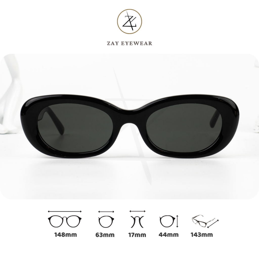  Kính mát nam nữ thời trang Zay eyewear MM004 dáng oval chống tia uv thời trang hàng quốc 