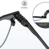  Kính râm cận thời trang clip on chống tia UV ngăn ánh sáng xanh trong 1 Bộ 2 Kẹp Cao Cấp 7028 