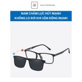  Kính râm cận thời trang TR90 clip on phân Cực 2 Trong 1 Bộ 5 Kẹp Cao Cấp 12146 