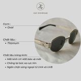  Gọng kính mát Celine CL40235U dáng oval kim loại cao cấp fullbox 