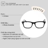  Gọng kính Tom Ford TF5775 dáng vuông nhựa acetate cao cấp fullbox 