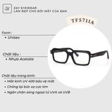  Gọng kính Tom Ford TF5711-A dáng hình chữ nhật nhựa acetate cao cấp fullbox 