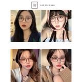  Kính mắt gọng tròn Zay Eyewear ZY9531 bền dẻo chống UV phong cách thời trang xứ Trung 