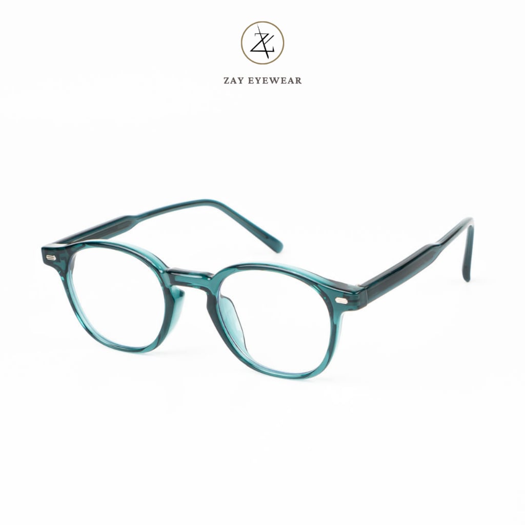  Gọng kính cận loạn nam nữ Zay eyewear A2236 dáng tròn phong cách thời trang 