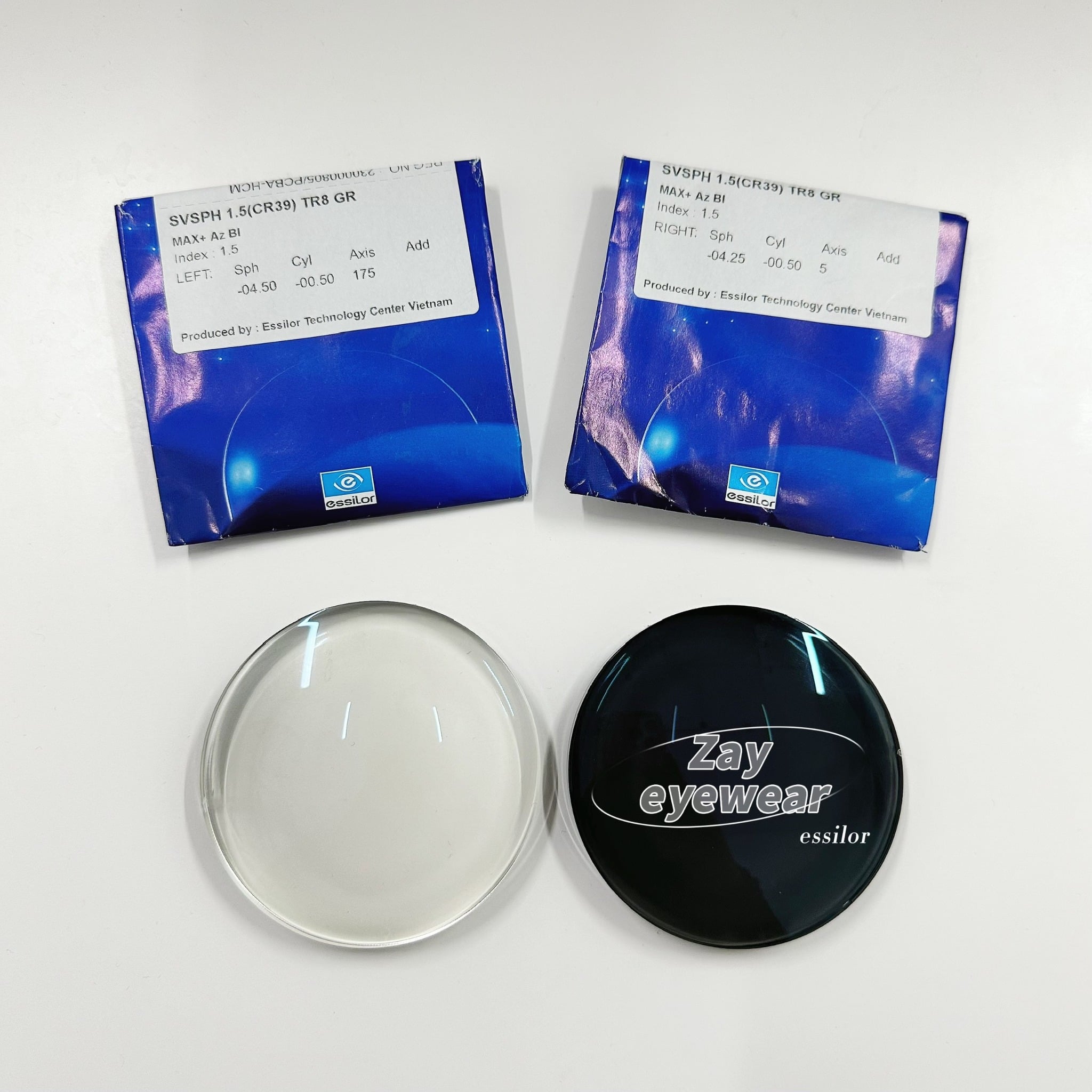  Tròng Kính Đổi màu Essilor Crizal Transitions Signature Gen 8 đổi màu ngăn ánh sáng xanh Blue UV Capture chính hãng 