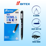 Bút Lông bi mực xanh B01 (0.6mm) (12 cây/hộp) 