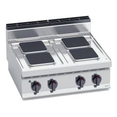 BẾP ÂU 4 HỌNG ĐẶT BÀN DÙNG ĐIỆN BERTO'S - E7PQ4B
