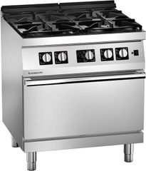 BẾP ÂU 4 HỌNG CÓ LÒ NƯỚNG DÙNG GAS ANGELO PO - 1S1FA0GV