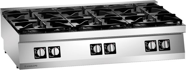 BẾP ÂU 6 HỌNG DÙNG GAS ANGELO PO - 2S0FA0B