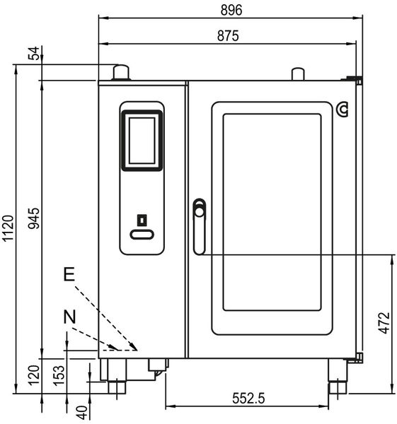 LÒ HẤP NƯỚNG ĐA NĂNG 10 KHAY CONVOTHERM Cmx eT 10.10 ES