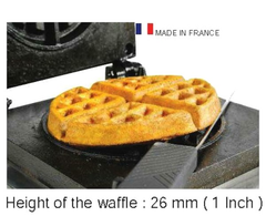 MÁY NƯỚNG BÁNH WAFFLE ĐÔI ROLLER GRILL GED 75